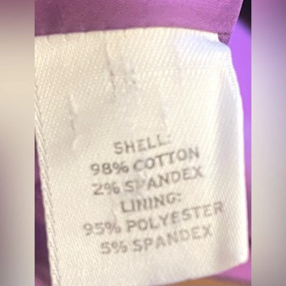 Halogen-Purple Trench Coat with Classic‎ Collar Size L